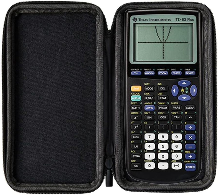 Protective Case for TI 84 Plus/Ti 83 Plus/ Casio FX-9860GII / Casio PRIZM FX-CG 50 Graphing Calculator in Black